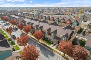 Aerial perspective of community