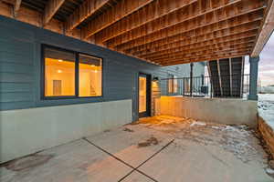 View of basement walkout patio