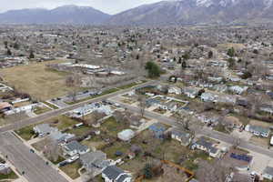 View of property location with nearby suburban area and mountains