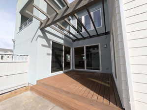View of deck