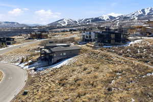 Mountain view with nearby suburban area