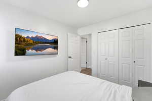 Bedroom with a closet