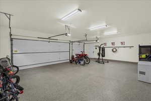 Garage with baseboards