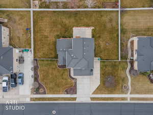 Overhead view of property.