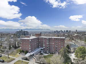 View of urban area featuring mountains