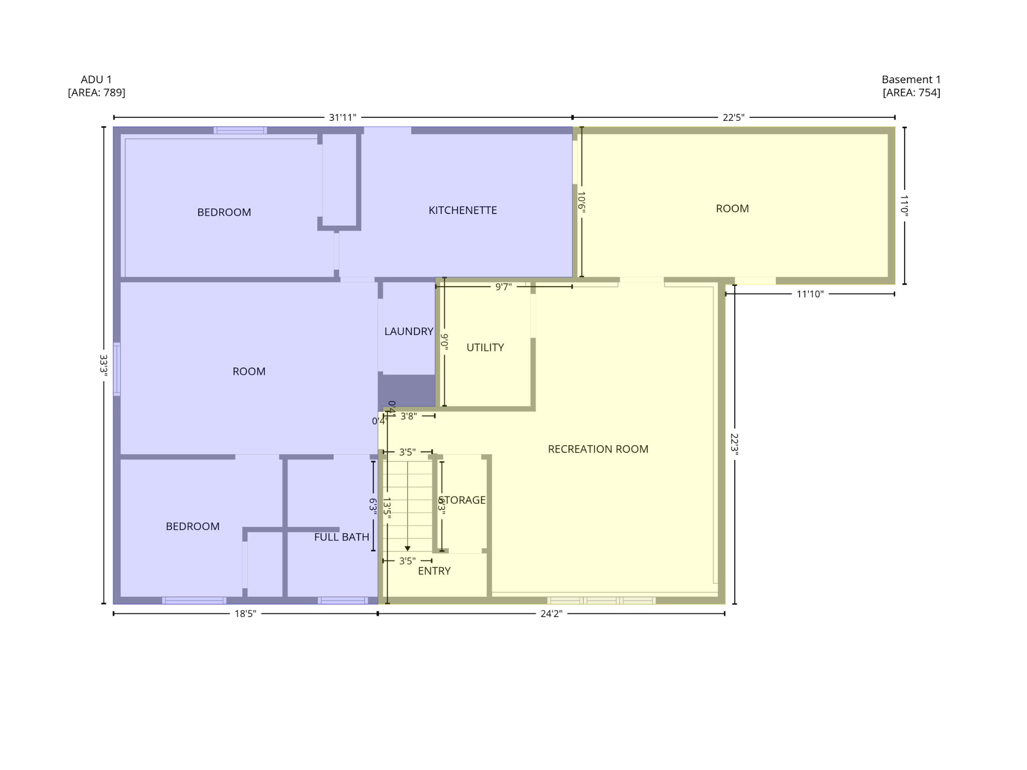 View of floor plan / room layout