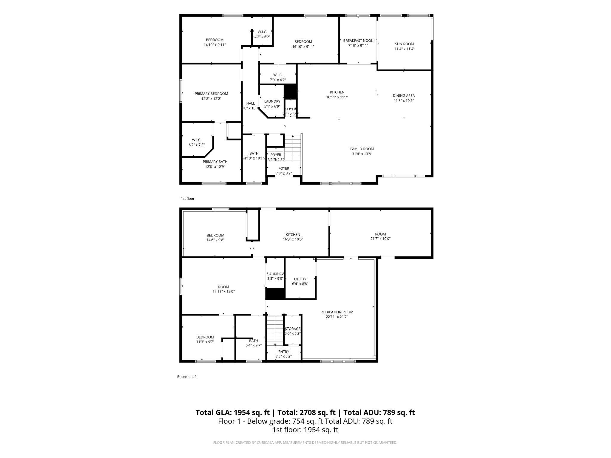 View of floor plan / room layout