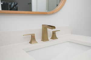 Bathroom view of vanity