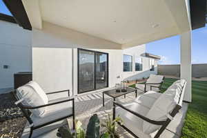View of patio / terrace with an outdoor lounge area