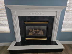 Gas fireplace main floor!