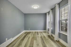 Living room at front of the home