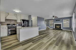 Upgraded kitchen, backsplash, vent hood, & more...