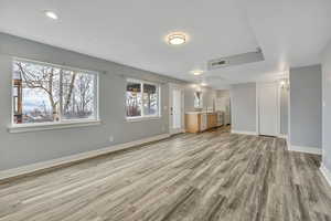 Basement entrance for the apartment