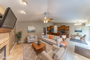 Family / Great Room / Kitchen Staged