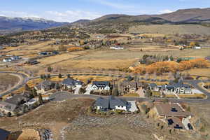 View of property location with nearby suburban area and a mountain backdrop
