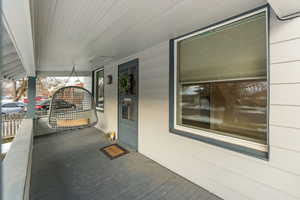 View of wooden porch