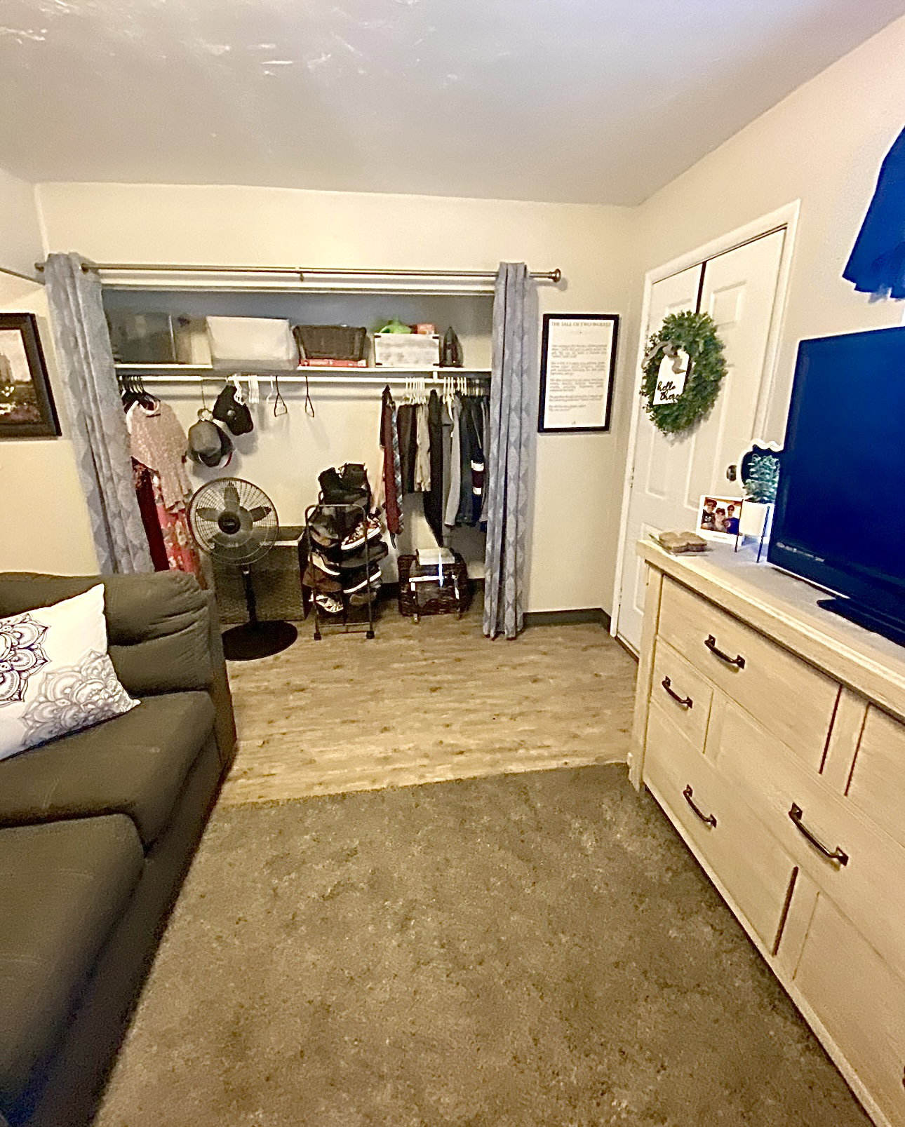 Bedroom featuring a closet and wood finished floors