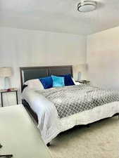 Bedroom featuring a textured ceiling