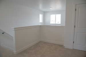 Terrific two story entry with overlooking balcony.