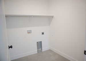 Full-size laundry room with washer and dryer hookups.