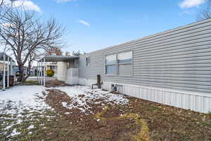 Snow covered property