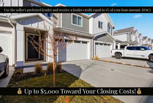 Marketing Advertisement. Detailing financial incentives for the property purchase