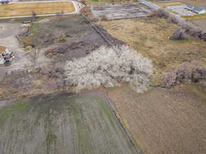Aerial view of sparsely populated area