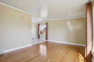 Family room featuring hardwood floors