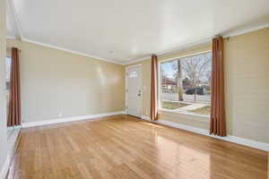 Family room featuring hardwood floors