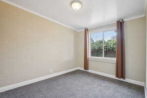 Carpeted bedroom #2