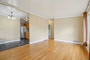 Living room with hardwood floors