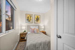 Bedroom with baseboards