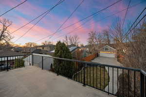 Balcony featuring a residential view