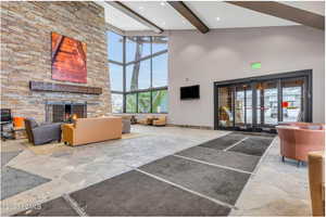 View of community lobby