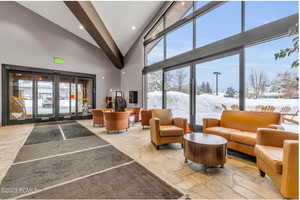 Community lobby featuring a high ceiling