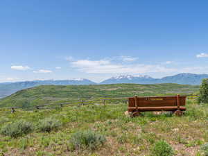 View of mountain backdrop