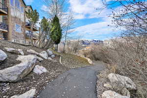View of street featuring a mountain view
