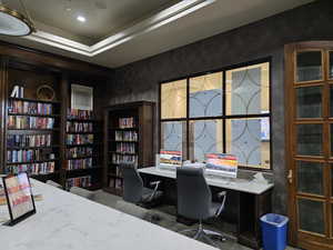 Community Center Library with Computers