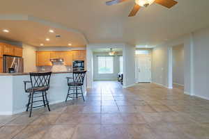 Den off of Kitchen and Great Room