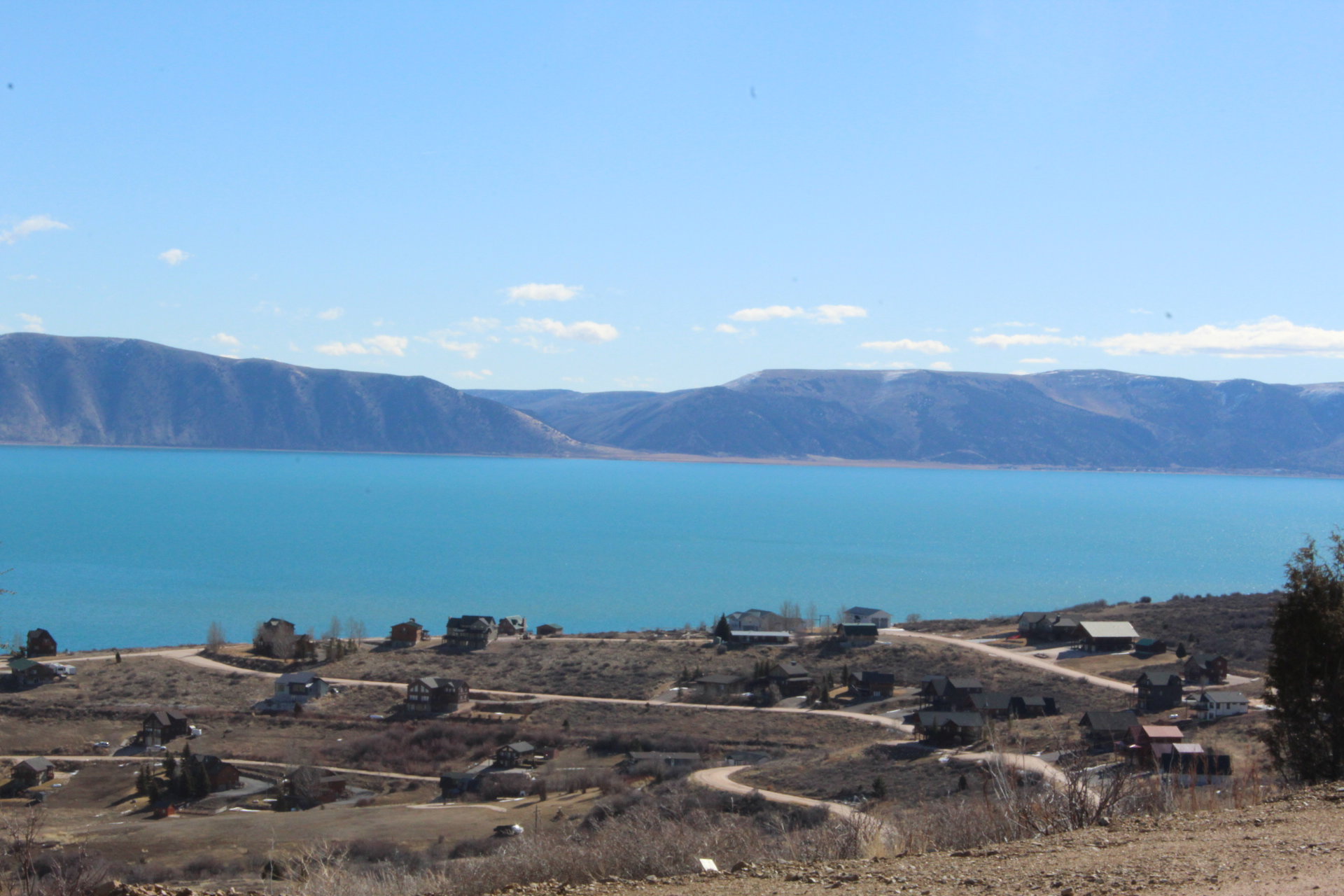 Water view with mountains
