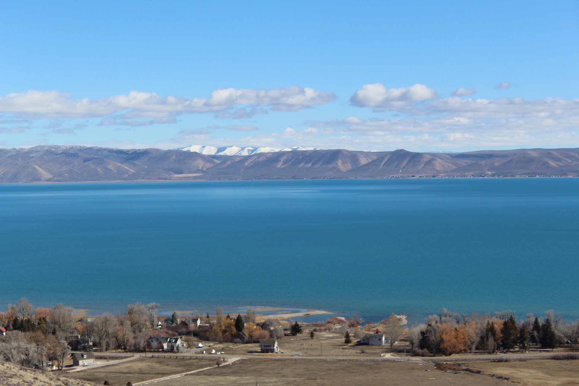 Water view featuring mountains