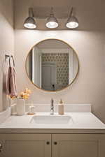 Bathroom featuring vanity