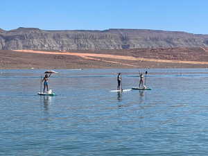 Water view with a mountain backdrop
