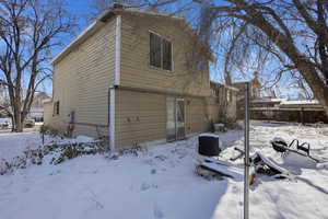 View of snow covered house