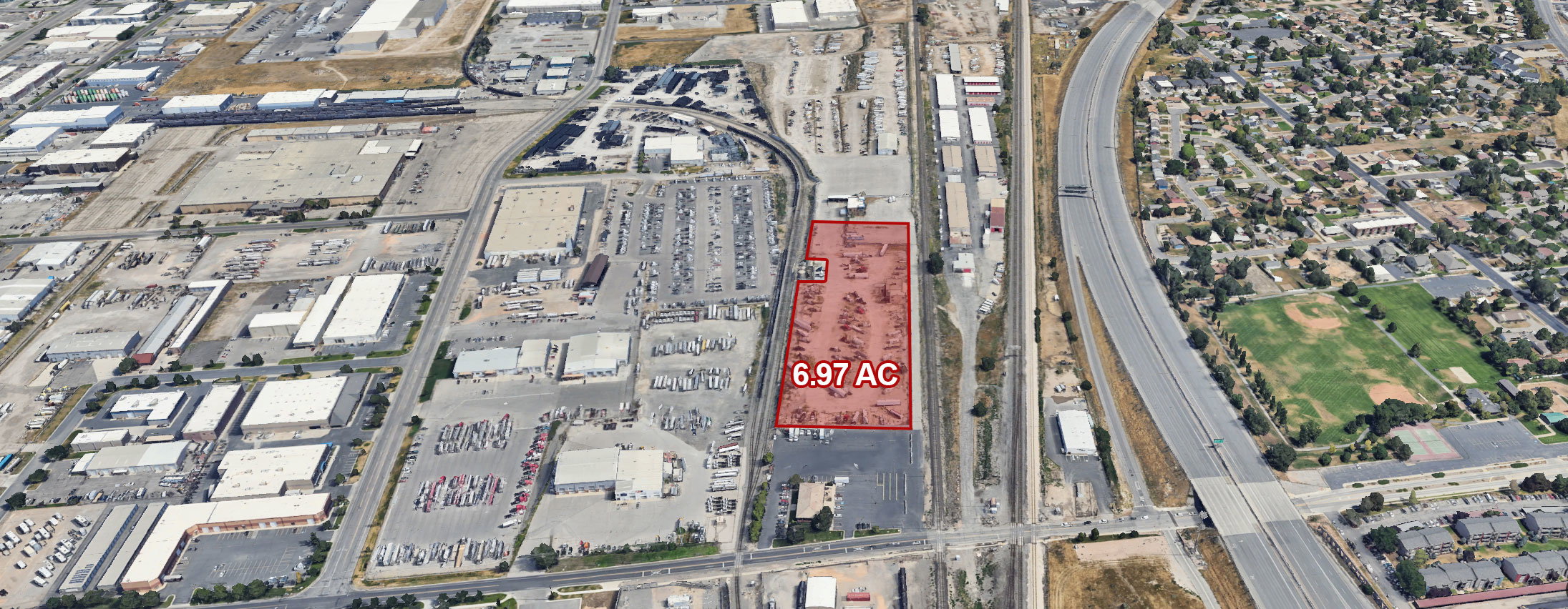 Aerial view of property's location