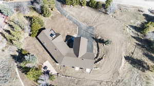 View from above of property