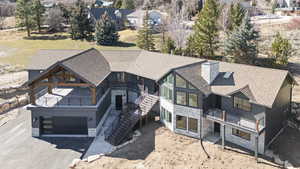 View from above of property