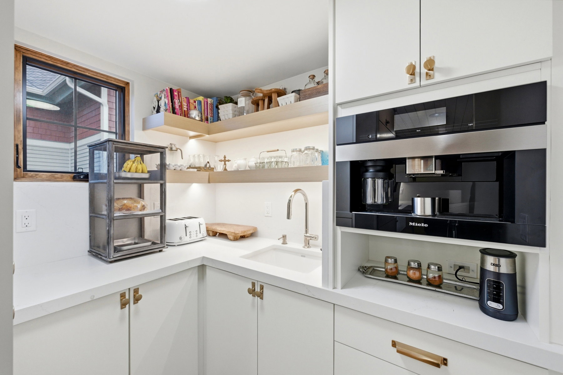 Storage area with a sink
