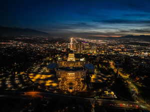 View of city with a mountainous background