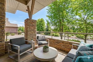 View of patio / terrace featuring outdoor furniture